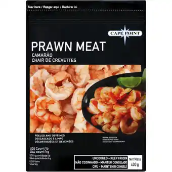 Checkers Liquor Shop Cape Point Frozen Prawn Meat 400g offer