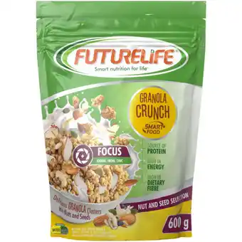 Checkers Liquor Shop Futurelife Nuts & Seeds Granola Crunch 600g offer