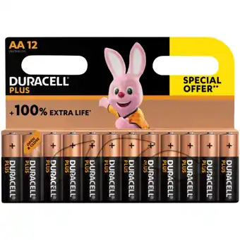 Duracell Plus AA Alkaline Batteries 12 Pack
