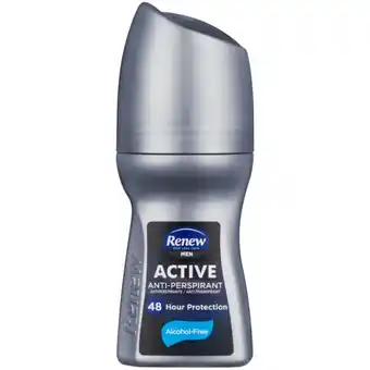 Checkers Liquor Shop Renew Men Active Anti-Perspirant Roll On 50ml offer