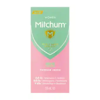 Checkers Liquor Shop Mitchum Powder Fresh Ladies Anti-Perspirant Roll-On 50ml offer