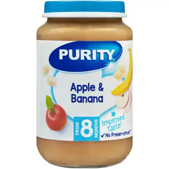 Checkers Liquor Shop PURITY Apple & Banana Baby Food 200ml offer