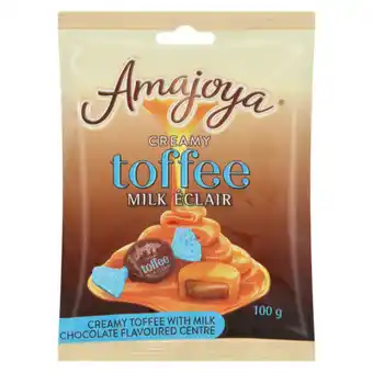Amajoya Creamy Toffee With Milk Chocolate Flavoured Centre 100g