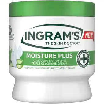 Checkers Liquor Shop Ingram's Moisture Plus Aloe Vera & Vitamin E Triple Glycerine Cream 450ml offer