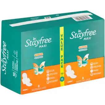 Checkers Liquor Shop Stayfree Super Heavy Flow Unscented Sanitary Pads 16 Pack offer