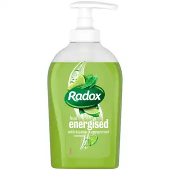 Checkers Liquor Shop Radox Feel Energised With Keylime & Peppermint Handwash 300ml offer