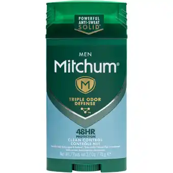 Checkers Liquor Shop Mitchum MEN Clean Control Antiperspirant & Deodorant Invisible Solid 76g offer