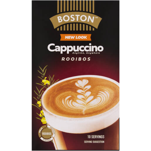 Boston Rooibos Cappuccino Sachets 10 x 12.5g offer at Checkers Liquor Shop