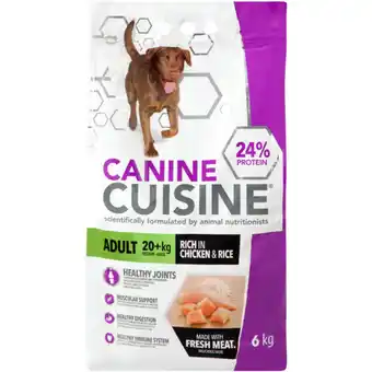 Checkers Liquor Shop Canine Cuisine Chicken & Rice Medium-Large Adult Dry Dog Food 6kg offer
