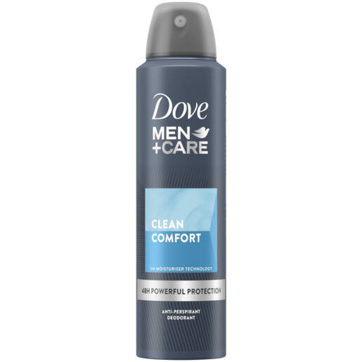 Dove Men + Care Clean Comfort Antiperspirant Deodorant Body Spray 150ml