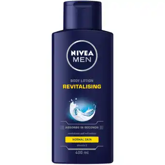 Checkers Liquor Shop NIVEA MEN Revitalising Body Lotion 400ml offer
