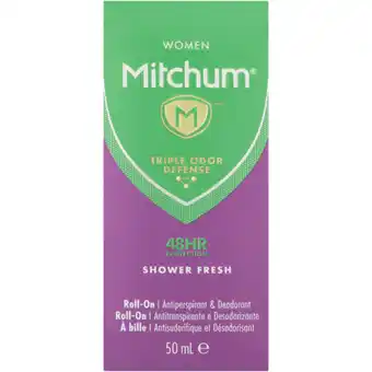 Checkers Liquor Shop Mitchum Shower Fresh Ladies Anti-Perspirant Roll-On 50ml offer