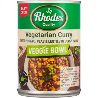 Checkers Liquor Shop Rhodes Quality Vegetarian Curry Veggie Bowl 400g offer