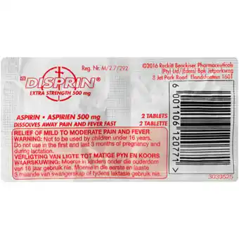 Disprin Extra Strength Tablets 2 Pack