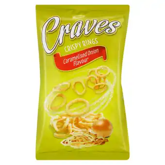 Craves Caramelised Onion Flavoured Snack Rings 60g