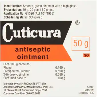 Cuticura Antiseptic Ointment 50g