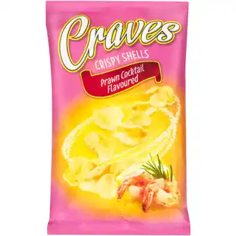 Craves Prawn Cocktail Flavoured Crispy Shells 90g