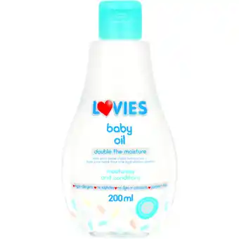 Checkers Liquor Shop Lovies Baby Oil Bottle 200ml offer