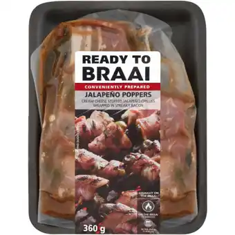 Checkers Liquor Shop Ready To Braai Jalapeño Poppers 360g offer