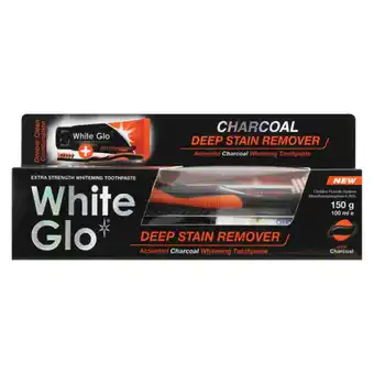 White Glo Charcoal Deep Stain Remover Toothpaste 150g