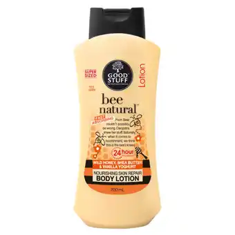 Checkers Liquor Shop Good Stuff Bee Natural Nourishing Skin Repair Body Lotion 700ml offer