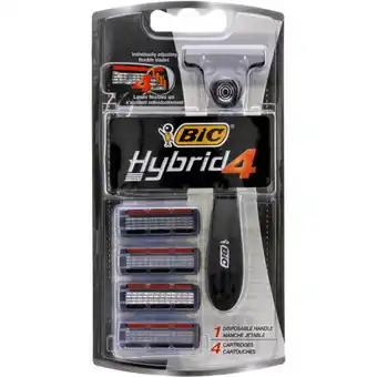 Checkers Liquor Shop BIC Flex 4 Hybrid Men's Disposable Razor Blister Cartridges 1 Pack + 4 offer