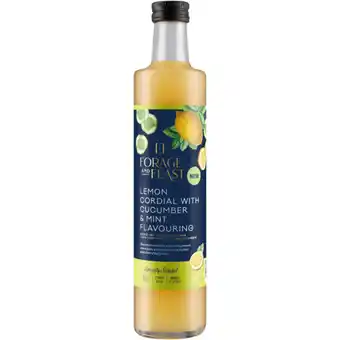 Checkers Liquor Shop Forage And Feast Lemon & Cucumber Cordial Bottle 500ml offer