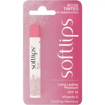 Checkers Liquor Shop Softlips Rose Tinted Lip Conditioner 15 SPF 2g offer