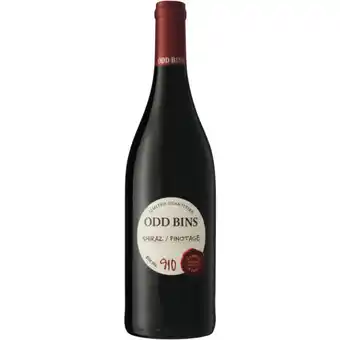 Checkers Liquor Shop Odd Bins 910 Shiraz Pinotage Red Wine Bottle 750g offer