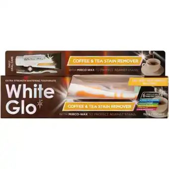 Checkers Liquor Shop White Glo Coffee & Tea Drinkers Toothpaste 150g offer