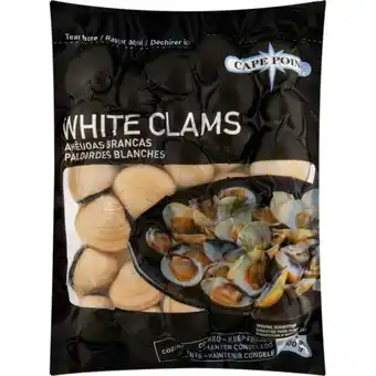 Checkers Liquor Shop Cape Point Frozen White Clams 500g offer