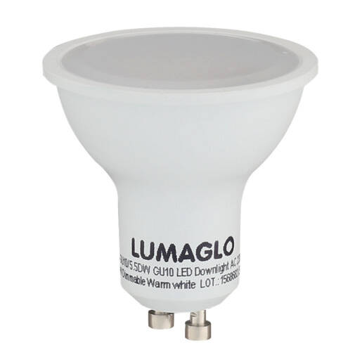 Lumaglo Warm White GU10 Dimmable LED Dichroic Globe 5.5W offer at