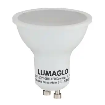Checkers Liquor Shop Lumaglo Warm White GU10 Dimmable LED Dichroic Globe 5.5W offer