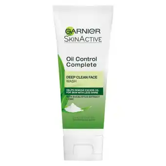 Checkers Liquor Shop Garnier SkinActive Oil Control Complete Deep Clean Face Wash 100ml offer