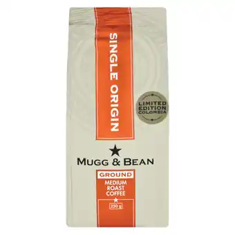 Checkers Liquor Shop Mugg & Bean Limited Edition Columbia Single Origin Medium Roast Ground Coffee 250g offer