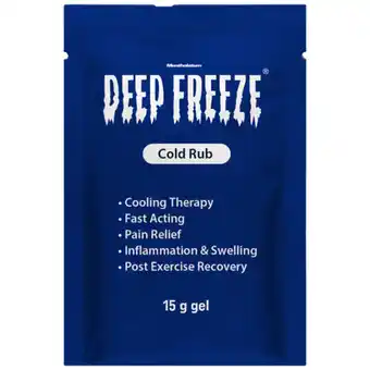 Checkers Liquor Shop Deep Freeze Cold Rub Gel 15g offer