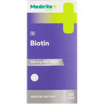 Checkers Liquor Shop Medirite Biotin Tablets 30 Pack offer