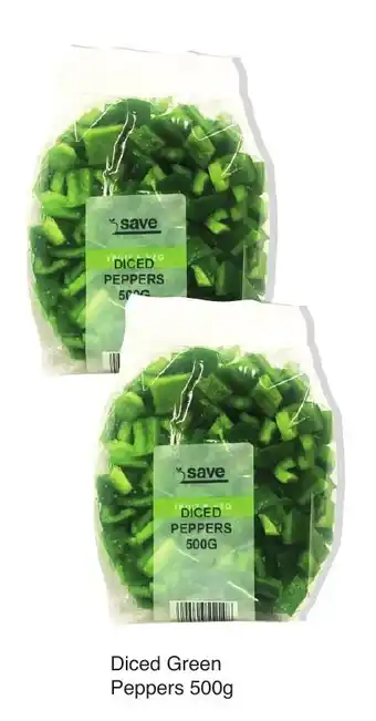 Save Hyper Diced Green Peppers 500g offer