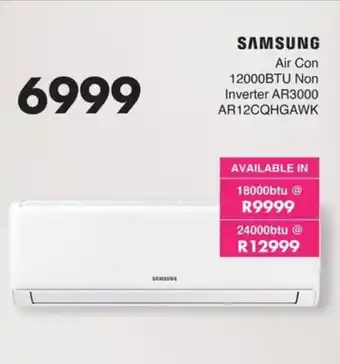 Save Hyper SAMSUNG Air Con 12000BTU Non Inverter AR3000 AR12CQHGAWK offer