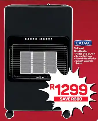 Pick n Pay Hypermarket CADAC 3-Panel Gas Heater offer