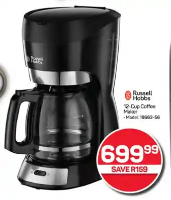 Pick n Pay Hypermarket Russell Hobbs 12-Cup Coffee Maker offer