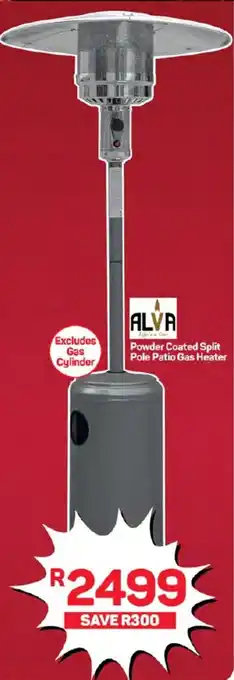 Pick n Pay Hypermarket Powder Coated Split Pole Patio Gas Heater offer