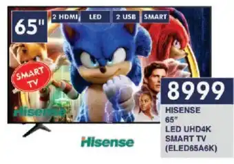 President Hyper HISENSE 65" LED UHD4K SMART TV offer