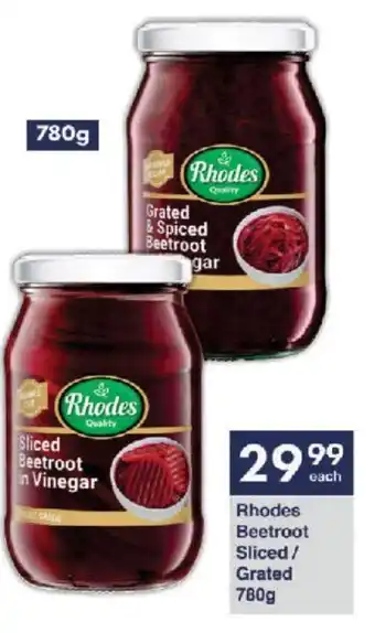 President Hyper Rhodes Beetroot Sliced/ Grated 780g offer