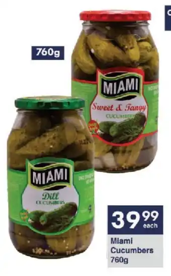 President Hyper Miami Cucumbers 760g offer