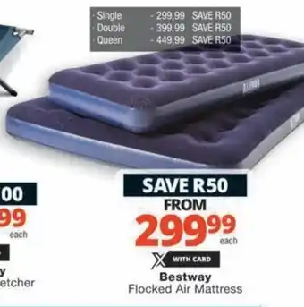 Checkers Hyper Bestway Flocked Air Mattress offer