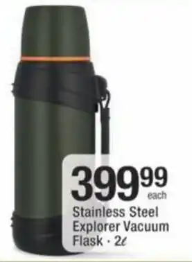Checkers Hyper Stainless Steel Explorer Vacuum Flask 2L offer