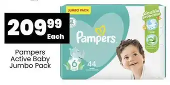 Super Save Pampers Active Baby Jumbo Pack offer