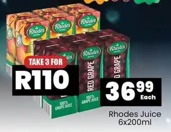 Super Save Rhodes Juice 6x200ml offer