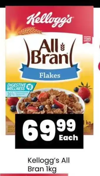 Super Save Kellogg's All Bran 1kg offer